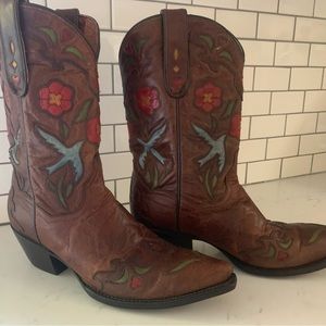 Dan Post Bluebird Brown Leather Cowboy (Cowgirl) Boots